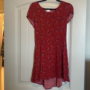 Red summer dress